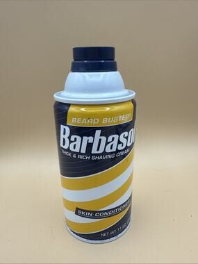Barbasol Thick Rich Shaving Cream Skin Conditioner With Lanolin 11 Oz Beard